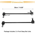 thumbnail image 7 of Unique Bargains 2pcs Front Sway Bar Links Stabilizer Link Kit for Acura MDX 2014-2020 Suspension Kit, 7 of 7