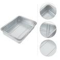 Tersarium 1pc Steel Oil Drain Pan Waste Engine Oil Collector Tank Oil Drip Tray