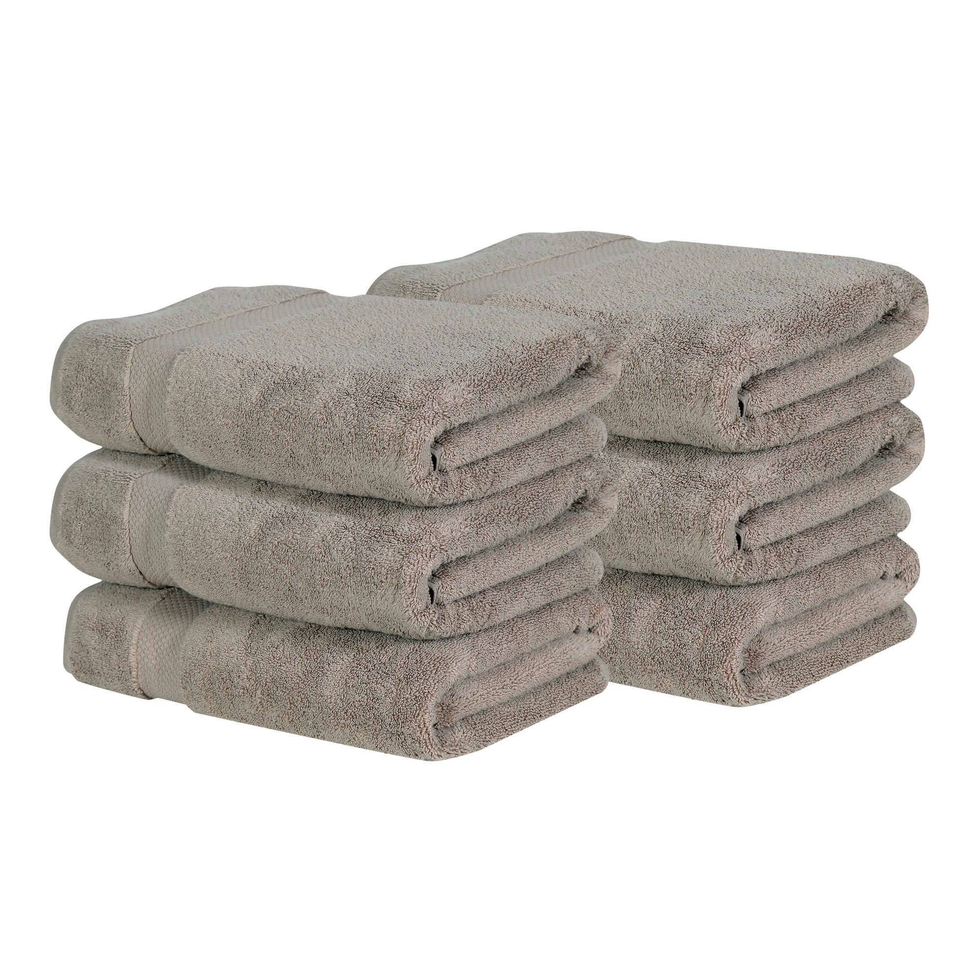 Better Trends 6-Pack Bath Towels 100% Ring Spun Cotton Lightweight, Soft, Extra Absorbent Bath Towels Set for Bathroom Gym Travel Camp Pool Beige-Splash Collection