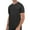 Black, variant on Quick Dry Workout Short Sleeve Shirt Loose Fit Crew Neck Tees Gym Fitness Tops for Sport Running Jogging, Black, L