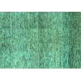 thumbnail image 1 of Ahgly Company Machine Washable Indoor Rectangle Abstract Turquoise Blue Modern Area Rugs, 5' x 8', 1 of 4