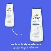 Dove Moisturizing Liquid Body Wash Cleanser for Women Deep Moisture, 20 oz