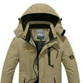 thumbnail image 3 of Jakets for Men Man's Warm Waterproof Windbreaker Hooded Raincoat Snowboarding Jackets, 3 of 3