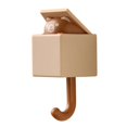 thumbnail image 2 of Cute Cat Wall Hook 2 x 4 Inch for Entryway and Dorm, Adhesive Coat Hook No Drill, Utility Pet Hook for Hanging Scarves Hats Towels Keys Bags, Creative Wall Decor, 2 of 5