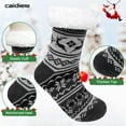 thumbnail image 4 of Mens Slipper Socks, PUTUO Non Slip Fuzzy Socks, Cozy Warm Slipper Socks for men, Fluffy Winter Christmas Socks Mens Christmas Gifts, Size 9-12,1 Pair, 4 of 6