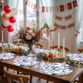 thumbnail image 5 of White Blue Spring Floral Round 13 Inch Placemats Set of 8, Summer Botanical Hummingbird HeatResistant Non Slip Place Mats for Dining Table, Wipeable Braided Kitchen Table Mats for Housewarming, 5 of 9