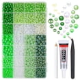 thumbnail image 1 of Perlas de resina qiipii Green Series con pegamento B7000, 28 tipos, de 3 a 10 mm, 1 of 3