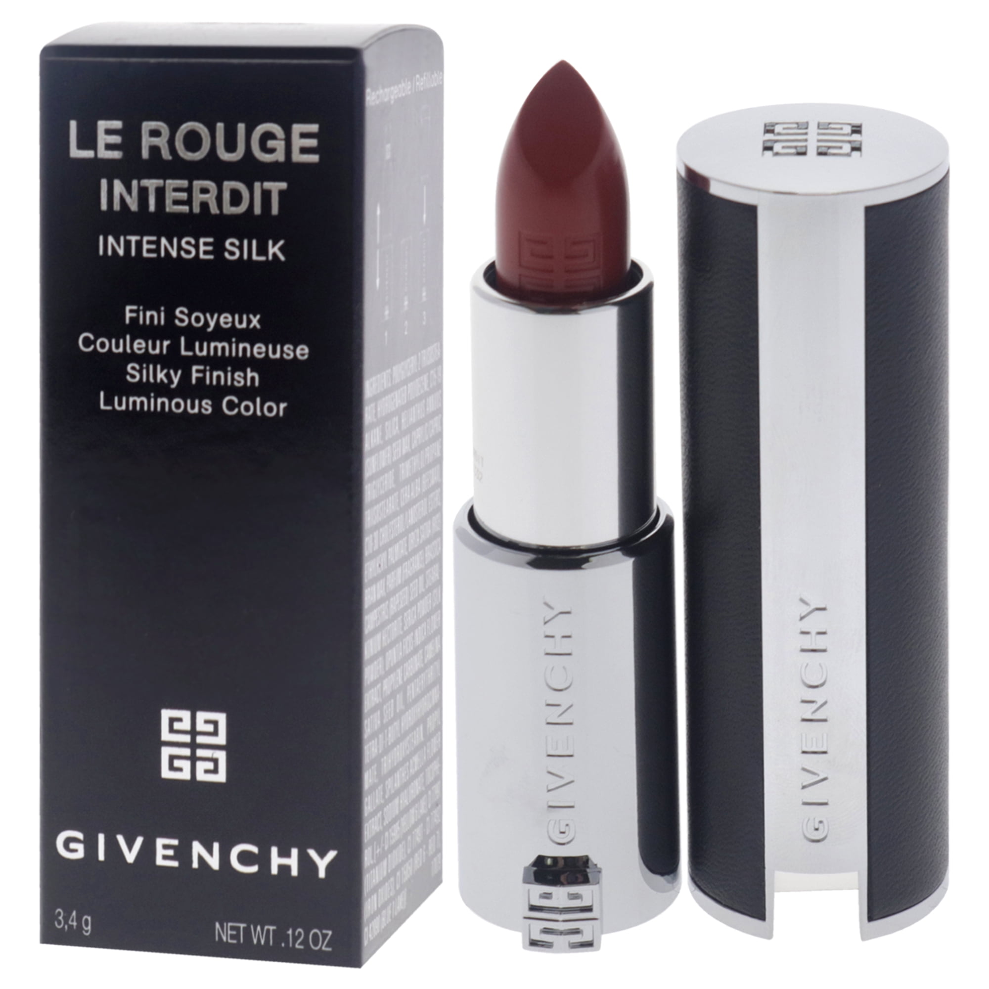 Givenchy Le Rouge Interdit Intense Silk Lipstick - 332 Rouge Safran , 0.11 oz Lipstick (Refillable)