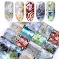 thumbnail image 1 of 16 Sheets Nail Foil Transfer Sticker Creative Shell Nail Art Sticker Nail Decal, 1 of 6