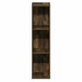 thumbnail image 5 of Furinno FULDA 3-Tier Narrow Bookshelf 8-In Width Storage Shelf Amber Pine, 5 of 5