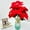 Red, variant on 1PC Large Red Poinsettia Bouquet, 18-Inch Artificial Silk Christmas Flowers for Holiday Home Decor, Table Centerpiece, and Festive Party Arrangements
