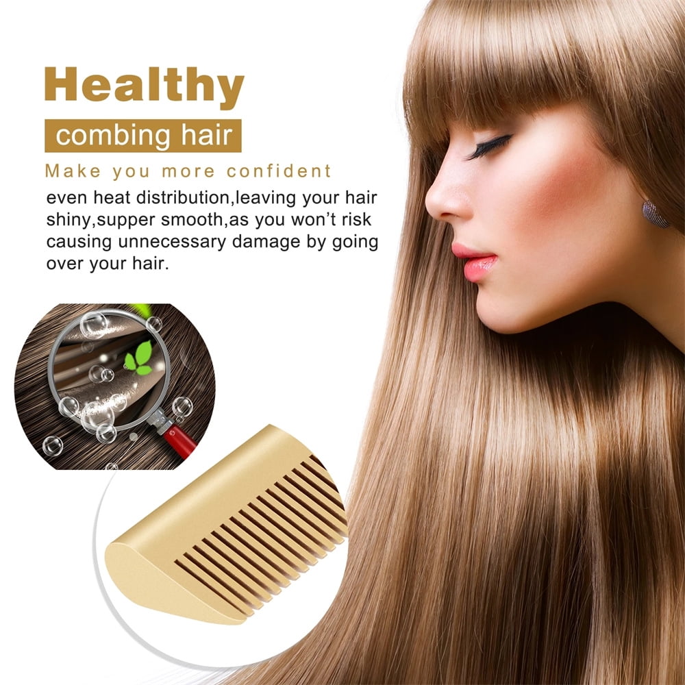 Hot Heating Comb Flat Hair Straightener Brush Hair Straightener Straight Hair Styler Curling Iron