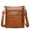 brown, variant on Crossbody Bags for Women,Small Genuine Leather Crossbody Purses for Women Cross Body Bag Shoulder Handbags with Multiple Zipper Pockets - black