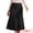 Black, variant on Women's High Waist Fall Stretchy Fishtail Cable Knit Midi Skirts M Camel
