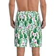 thumbnail image 3 of Kdxio Cactus Plants Print Mens Sleep Shorts Bottoms Soft Comfy Pajama Wear Pants with Drawstring Pockets, 3 of 7