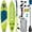 Simple Blue-Green, variant on SOLAVERO 10'6" Inflatable Stand Up Paddle Board, Ultra-Light SUP Board with Accessories, Anti-Slip EVA Deck for Adults