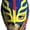 Blue-Yellow, variant on Lucha Libre Adult Size Red with Yellow Accents Pro Wrestling Mask