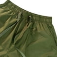 thumbnail image 4 of HOOMEUMY Men's Baggy Nylon Cargo Shorts with Side Pockets Drawstring Elastic Waist Loose Fit Summer Beach Shorts Green XL, 4 of 6