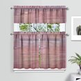 thumbnail image 2 of Abstract Oil Watercolor Kitchen Curtain Valance 3 Piece Set for Kitchen Curtains and Valance Set Short Curtain Sink Window Decor 36 Inch Small Window Treatment Tier 27.5x36 Length, 2 of 6