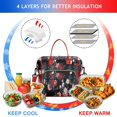 thumbnail image 4 of Pioneer Flower Floral Print Pattern Womens Lunch Box for Work,Insulated Large Lunch Bag for Tween and Teen,Loncheras Para Mujer,Leakproof Adult Lunch Bag for Work,Beach,Travel,Picnic,Camping, 4 of 7