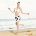 thumbnail image 5 of Bingfone Doodle Cute Cat Women's Sarong Swimsuit Cover Ups Bathing Suit Coverups Chiffon Beach Wrap Skirts, 5 of 7
