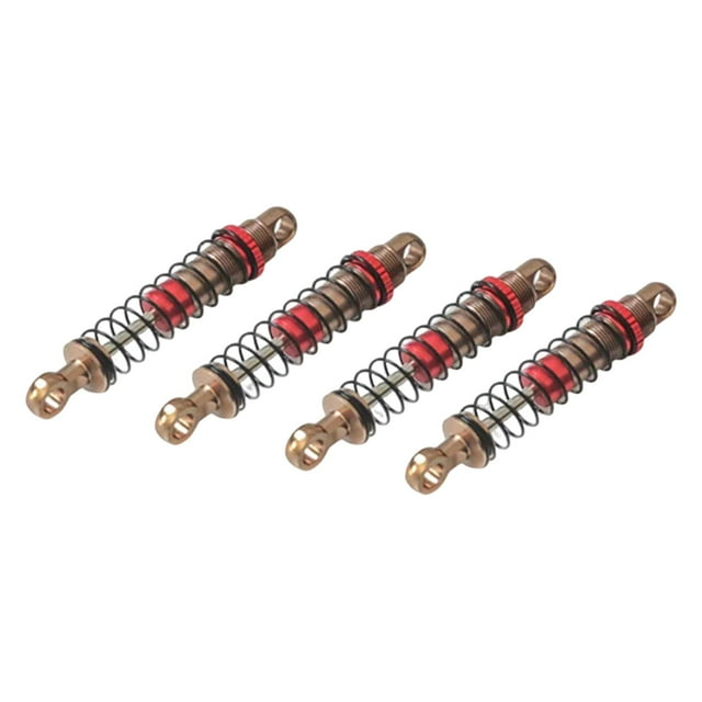 HILABEE 4 Pieces 1/18 RC Car Shock Absorbers Sturdy Reliable Easy Installation Parts