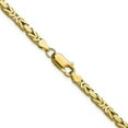 thumbnail image 3 of Avariah Diamonds Solid 14K Yellow Gold 3.5mm Byzantine with Lobster Lock Chain - 20", 3 of 8