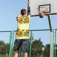 thumbnail image 5 of Xecao Sunflowers On A Yellow Background print basketball shirt for both men and women, a unisex basketball jersey perfect for theme parties-3X-Large, 5 of 6