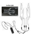 thumbnail image 2 of 4 luces de advertencia intermitentes impermeables para casco de motocicleta o bicicleta, tira de luz fría LED, pegatinas para casco de conducción nocturna., 2 of 4