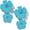 Blue, variant on JennyShop Flower Drop Earrings Floral Raffia Earrings Statement Dangle Earrings Trendy Cute Summer Jewelry for Women