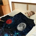 thumbnail image 3 of Galaxy Planet Blanket Outer Space Universe Gifts for Women Men Dad Mom Husband Wife Birthday Christmas Valentines Gift Fathers Day Decor Girls Boys Present 60x80 Inch, 3 of 6