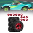 thumbnail image 6 of 4 Pieces Toy Truck Wheels Tires RC Car Part Easy to Install Durable Plastic Fits 1/10 Model Vehicles, 6 of 9