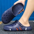 thumbnail image 2 of Rokment Womens Mens Garden Clogs Shoes With Back Straps Unisex Gardening Slip on Work Nuring Sandals Beach Outdoor Water Slippers Comfortable Casual Blue Size 6.5, 2 of 5