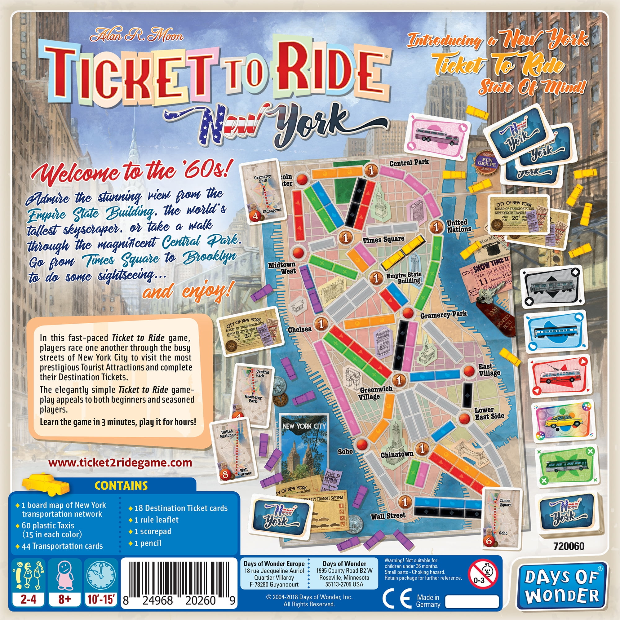 Ticket to Ride: New York Strategy Board Game for Ages 8 and