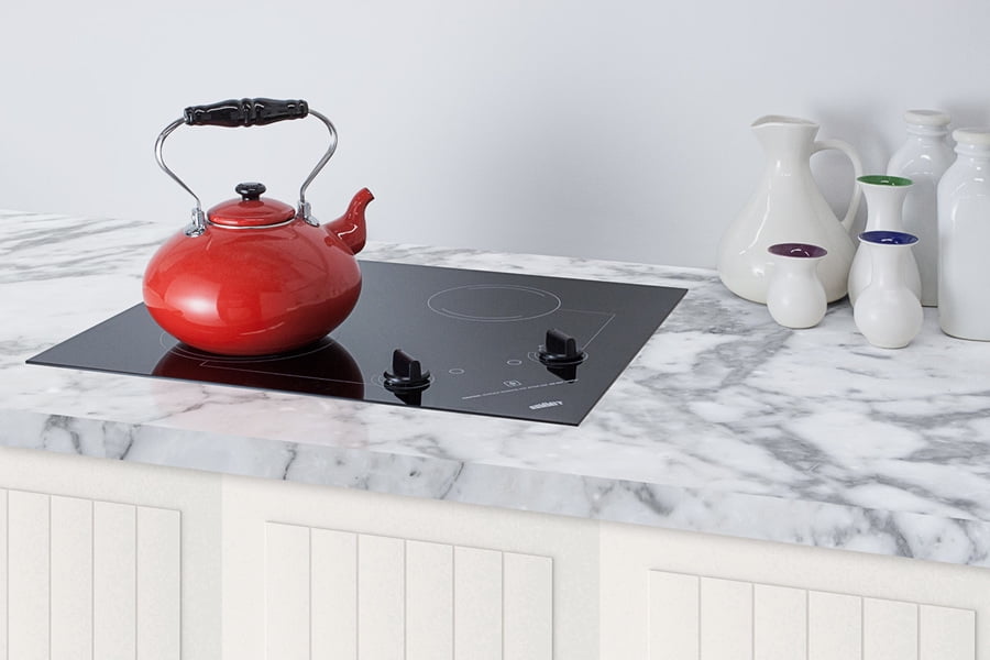21" Wide 230V 2-Burner Radiant Cooktop