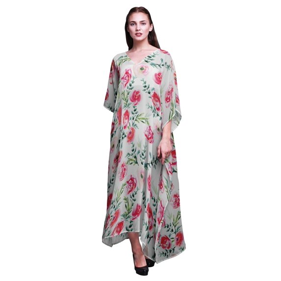 Bimba Long Caftan Maxi Dress Beach Swimwear Cover up Womens Kaftan
