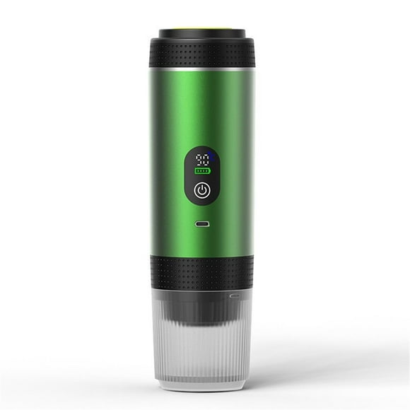 Cafetera Portátil de Cápsulas con Pantalla Digital: Máquina de Espresso para Uso Doméstico, en Coche y en Camping.
