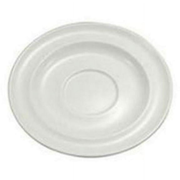 Oneida W6030000500 6.125 in. Cromwell Warm White Wide Rim Saucer