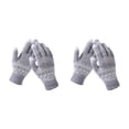 thumbnail image 2 of Qarigey Guantes de punto Estilo simple Envoltura de manos Cubiertas Envoltura de manos Calentador Accesorios de ropa Pantalla táctil gruesa Guante de Gris 2piezas Qarigey CBP468493, 2 of 6