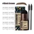 thumbnail image 2 of Kit de modelado de plantillas para cejas con sello en polvo para cejas a prueba de agua (marrón negro) Ehuebsd cuidado belleza, 2 of 7