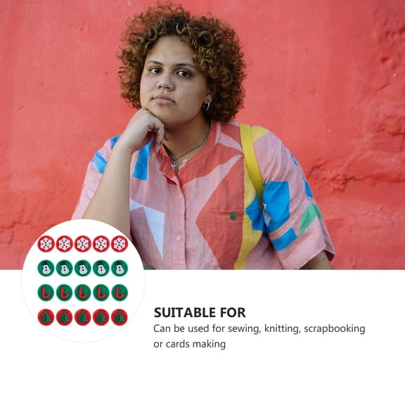 GETAJGHSD 5Pack Assorted Color Plastic Buttons for Sewing and Decoration Christmas Projects Artists and