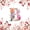 Colorful B, variant on Catabedysis Flowers ABC Print N 7-Piece Twin Bedding,Personalized Monogrammed Gifts Bedding Comforter Set,Pink Reversible For Girls