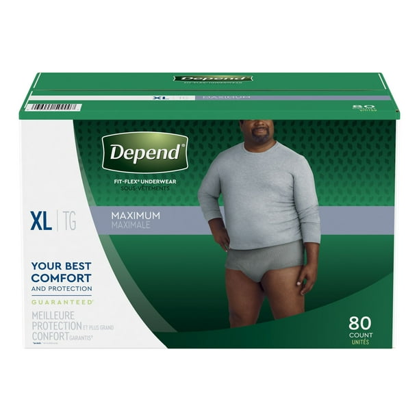 Product Of Depend Fit-Flex Extra Large Maximum Absorbency Underwear for ...
