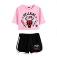 thumbnail image 1 of Stranger Things Season4 Hellfire Club Crop Shorts, 1 of 2