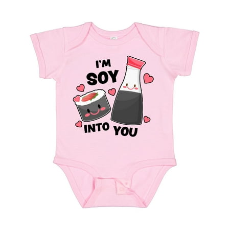 

Inktastic I m Soy into You with Cute Soy Sauce and Sushi Gift Baby Boy or Baby Girl Bodysuit