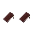 thumbnail image 1 of Qarigey Monedero de cuero para mujer, elegante, portátil, con múltiples ranuras, plegable, con cremallera de repuesto, billetera Rectangular Type1 NO1, 1 of 6