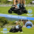 thumbnail image 4 of Farmdex 24V Ride on Car Truck, 2 Seater Electric UTV w/Remote Control, 21.5" Spacious Seat Ride on Toy for Kids Aged 3-10, Music, Storage, LED Light, Black, 4 of 10