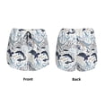 thumbnail image 3 of Cauagu Sea Life Elements Print Women's 2 in 1 Running Shorts Athletic Workout Gym Yoga Shorts Running Shorts for Women-Large, 3 of 7