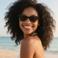 thumbnail image 4 of fuzhong-Reading Sunglasses for Women Oversized Lenses Blue Light Blocking Square Sun Readers Spring Hinge UV400 Protection, 4 of 4