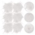 thumbnail image 2 of 6pcs Faux Fur Pompom Balls DIY Fur Fluffy Pompom for Hats Keychains Scarves Bags Shoe, 2 of 5